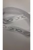 Lint wit/zilver Ichthus visjes 23mm p/m