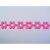 Lint roze bloem 20mm p/mtr stip katoen opengewerkt