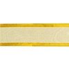 Lint geel 25mm p/m organza satin edge