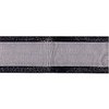 Lint zwart 25mm p/m organza satin edge