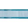 Lint turquoise 25mm p/m organza satin edge