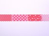 Lint roze satijn 25mm p/mtr patchwork 