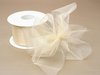 Lint tule creme 100mm p/5mtr