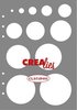 Mask decoratie cirkels 14.5x20.8cm p/st