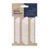 Vlaggetjes hart mini 1.5x3cm p/120st wit