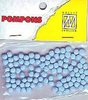 Mini pompoms 3mm p/110st baby blauw
