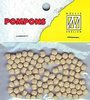 Mini pompoms 3mm p/110st beige