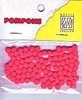 Mini pompoms 3mm p/110st rood