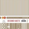 Paper pad Classic Edition 15x15cm p/set koffiebruin