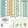Paper pad 30.5x30.5cm Color of puppies boy p/12vel