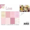 Paper pad A4 Liefde thema vellen p/12vel