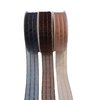 Lint bruin organza glitter 25mm p/m 3banen