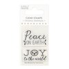 Clear stamp Christmas sentiments Peace 7x4cm p/st