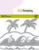 Stans Ocean palmen strand golven Card 11x9cm