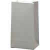 Zakken grijs 9x5x17cm p/10st blokbodem paperbag