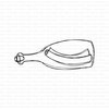 Stamp Doodled Bottle Post 52x19mm p/st rubber unmounted