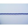 Lint kobaltblauw zigzag band Hip-line 8mm p/m