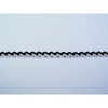 Lint zwart zigzag band Hip-line 8mm p/m