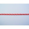 Lint rood zigzag band Hip-line 8mm p/m