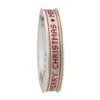 Lint creme merry christmas 15mm p/mtr rood ribbel country