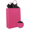 Draagtas 22x10x31cm fuchsia p/50st papier gedraaid
