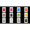 Draagtas18x8x22cm p/50st geel plat