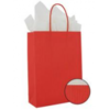  Draagtas 35x12x40cm rood p/50st papier gedraaid