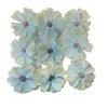Bloemen met stamper 4.5cm p/9st lichtblauw