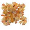 Bloemen met stamper 4.5cm p/9st zalm/zalm