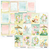 Scrappapier Paradise labels 30.5x30.5cm p/vel