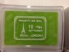 Inkt groen 7x5cm p/st groot