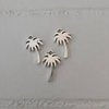Bedel zilver palmboom 18mm p/st 