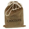 Jute zakken 15x20cm p/st chocolate 