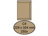 Envelop creme  22.9x32.4cm p/25st papiercreme  