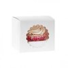 Cupcakedoos wit 90X90x80mm p/2st met venster