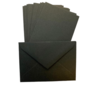 Envelop zwart 7x10cm p/10st 