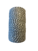 Touw grijs/wit 2mm p/100mtr bakery twine