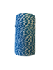 Touw aquablauw/wit 2mm p/100mtr bakery twine
