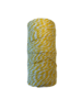 Touw geel/wit 2mm p/100mtr bakery twine