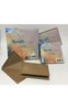 Envelop 14x14cm bruin p/10st met kaart 