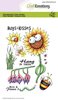 Clear stamps A6 Bugs &amp; flowers3 p/st