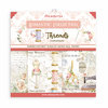 Paper pad 20x20cm Romantic Threads p/10vel