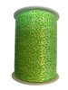 Krullint stip groen 10mm p/225mtr fantasie