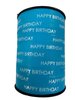 Krullint blauw 10mm p/10mtr Happy Birthday