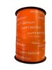 Krullint oranje 10mm p/10mtr Happy Birthday