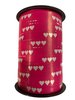 Krullint roze 10mm p/180mtr hartjes