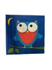 Servetten uil blauw 33x33cm p/20st