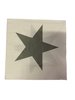 Servetten wit ster 33x33cm p/20st grijs
