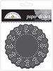 Doilies 11.4cm p/5st zwart