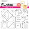Clear stamp en Stans set envelop oranje p/set
